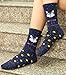 ADFOLF 6 Pairs Womens Wool Socks Thick Knit Warm Casual Wool Cozy Crew Winter Socks Christmas Gifts
