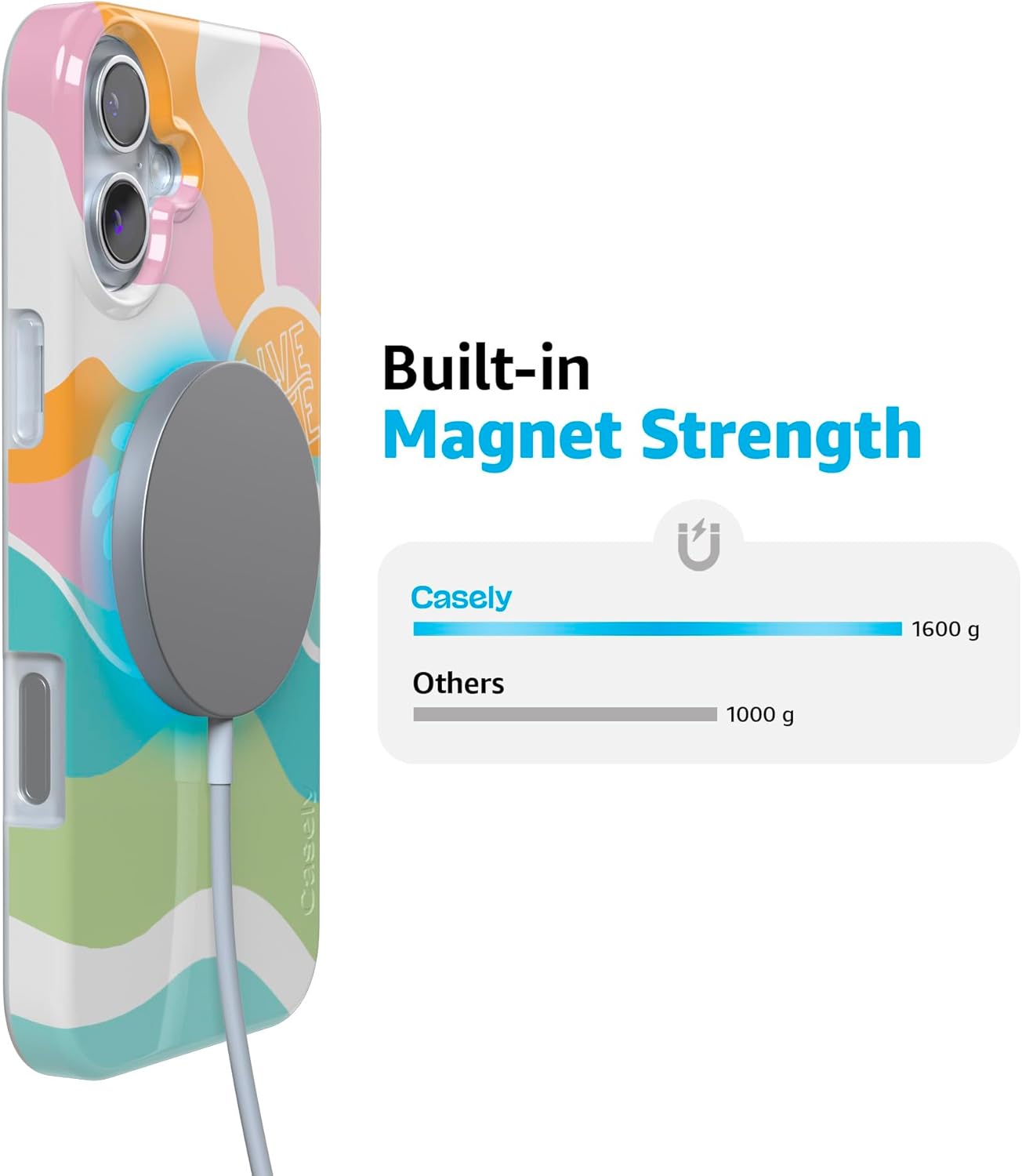 Casely iPhone 16 Case | Pura Vida | Tropical Dreams | Compatible with MagSafe | Classic Ultra Slim Design - Image 6