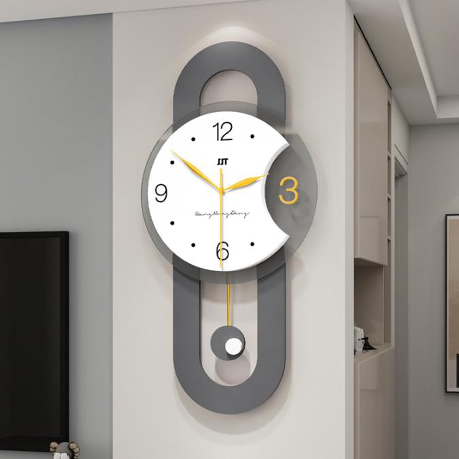 Horloge murale avec pendule pour sublimer la déco de votre salon
