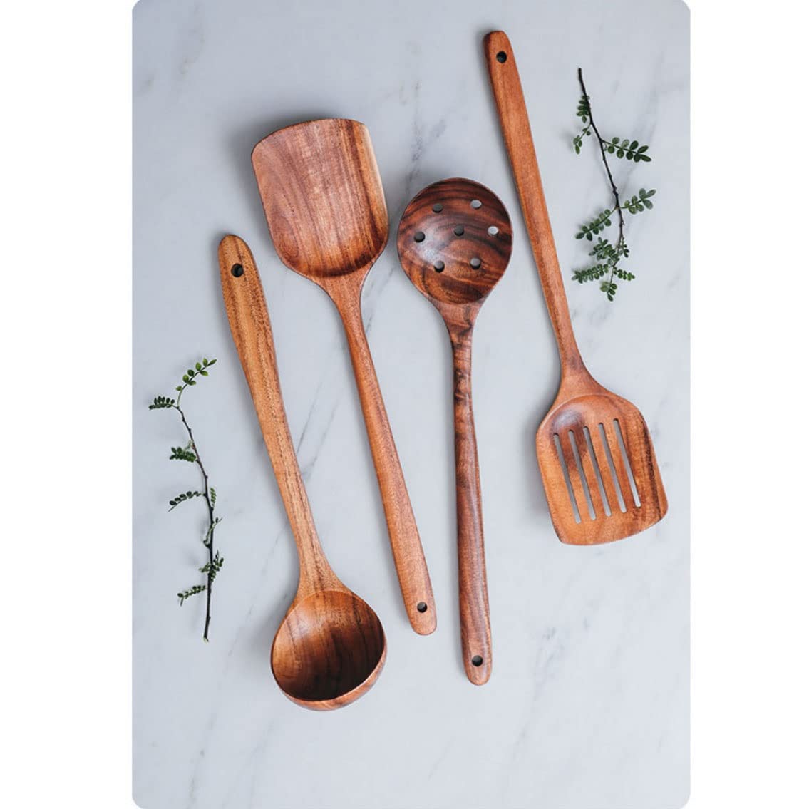 Holz Kochlöffel Spatel 4 Stück Sets Küche Kochen Utensilien & Gadgets