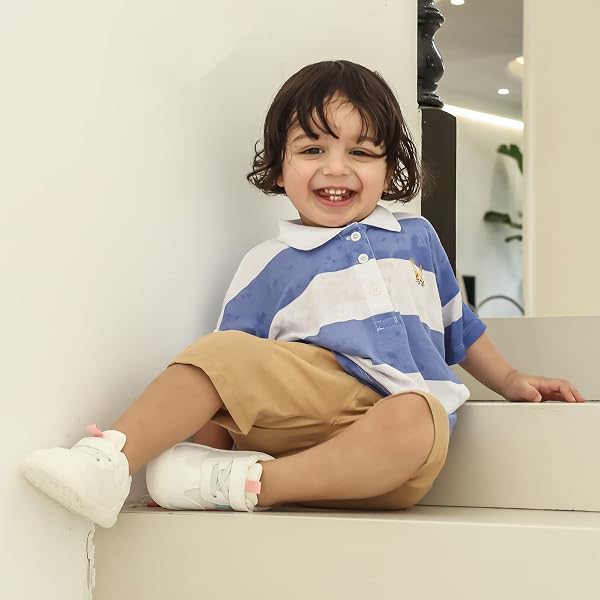 MK MATT KEELY Chaussure Bébé Fille Garçon Premier Pas Chaussons Marche Enfants Non-Slip Cuir Souple 0-4 Ans - 3