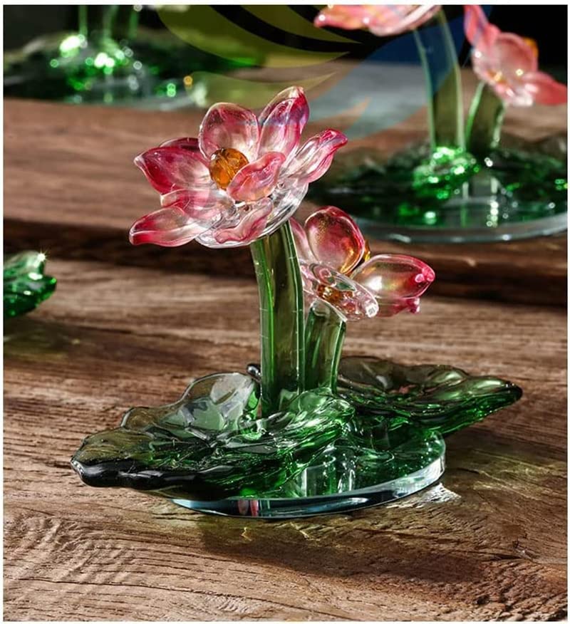 ゆりの花ガラス細工ミニチュア