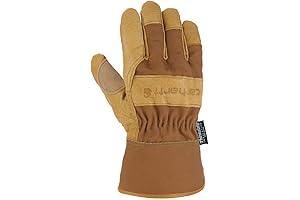 Carhartt Insulated Safety Grain Leather Work Gloves for Men