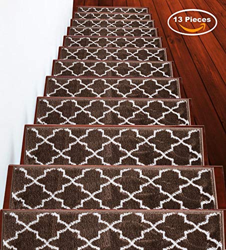 SUSSEXHOME Stair Treads Trellisville Collection Contemporary, Cozy, Vibrant and Soft Stair Treads |