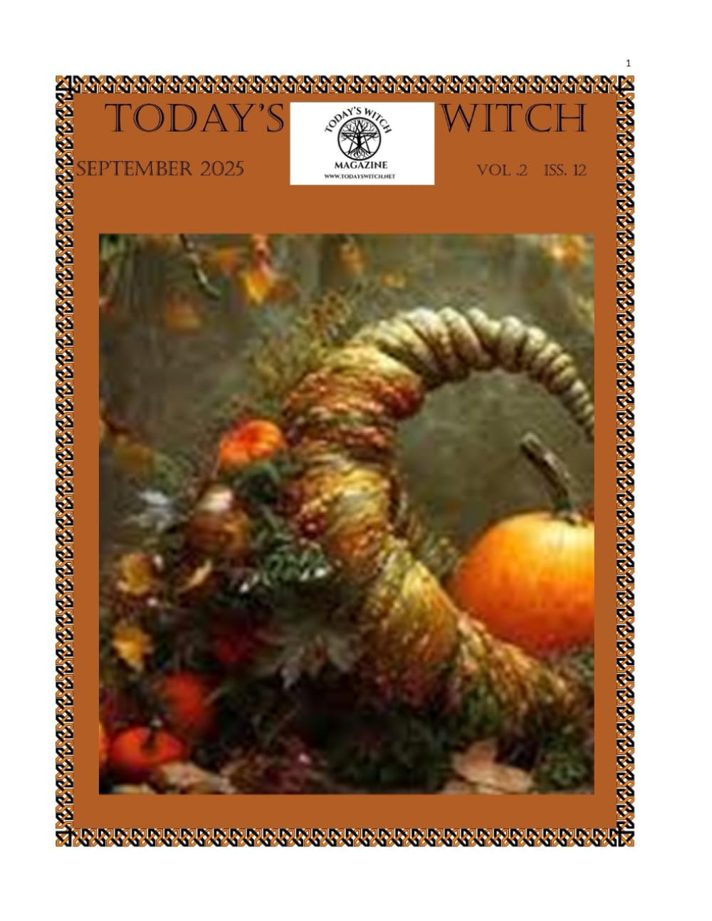 Today's Witch Magazine September 2025 Vol. 2 Iss. 12