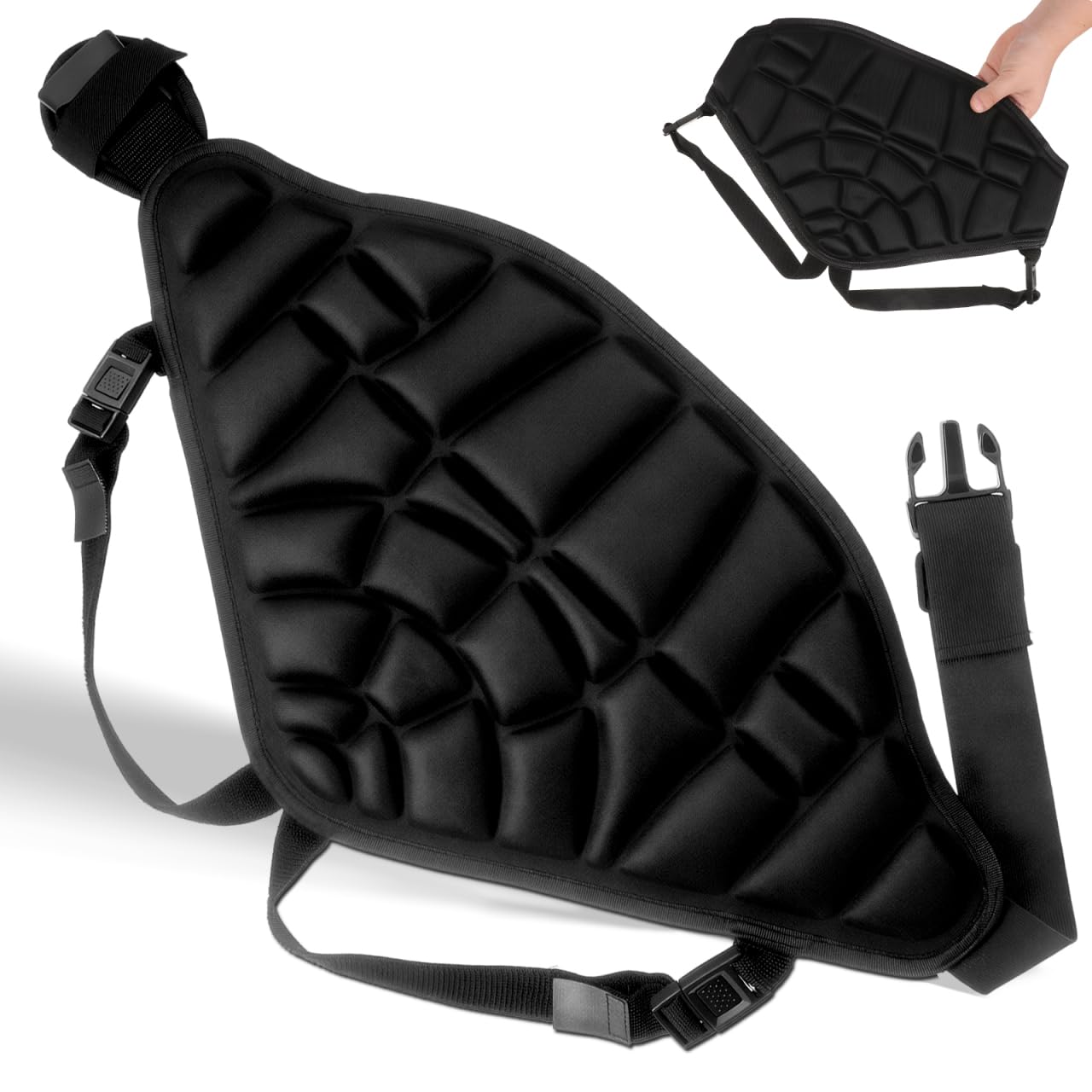 BESPORTBLE Hip Protectors for Skating Butt Pads for Sport Lightweight Padded Pants with Adjustable Fit for Ice Skating Skiing Snowboarding and Roller