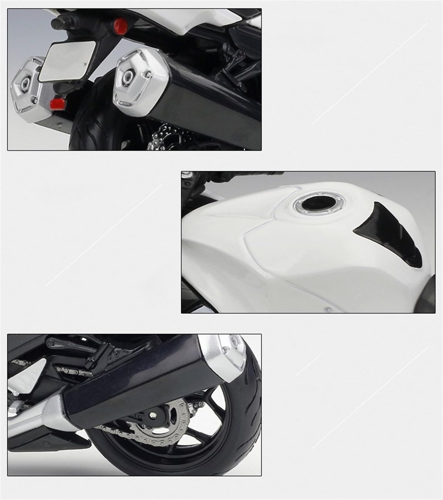 Modello 1:12 Per Kawasaki ZX-14R Modello Di Moto Giocattolo Collezione Auto(No box)