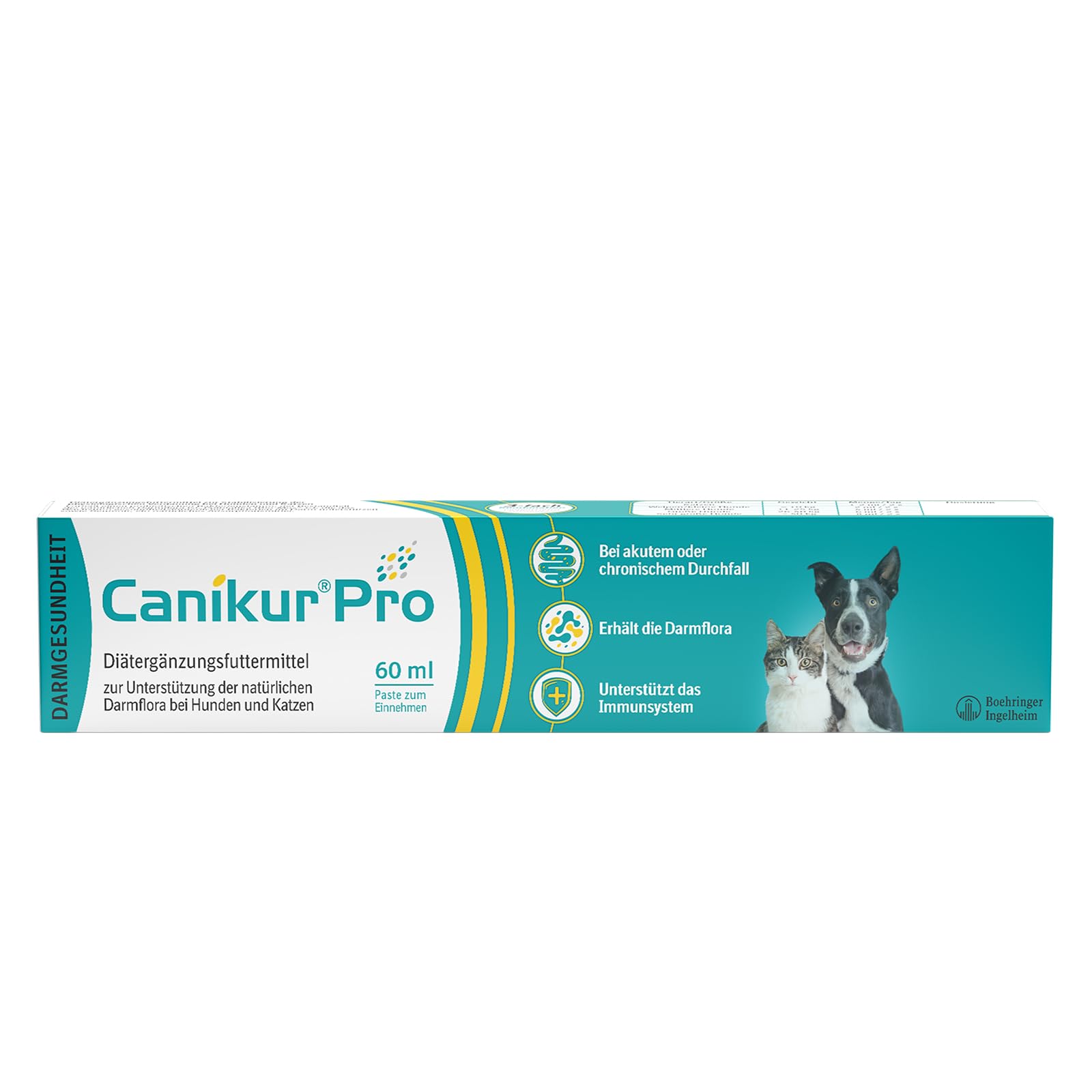 Boehringer Ingelheim Canikur Paste | Paquete doble | 2 x 60 ml | Complemento alimenticio dietético para perros y gatos | Puede ayudar a apoyar la microflora intestinal natural