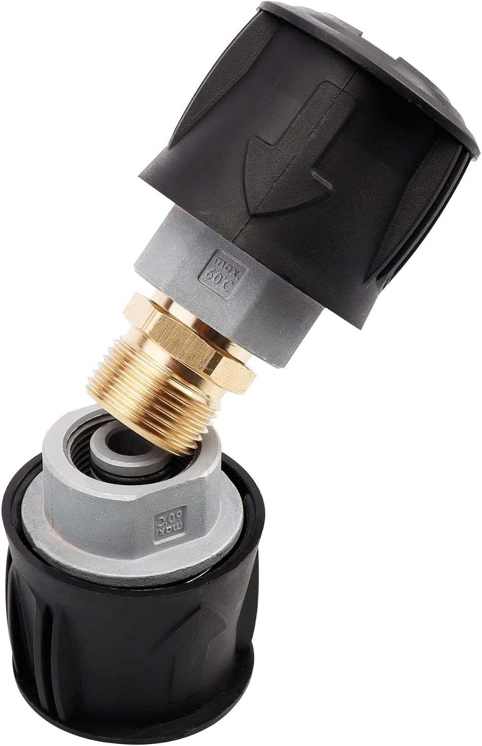 Yakamoz Pressure Washer Adapter for Karcher - M22 14mm Brass Hose Coupler Quick Connect Hose Connector for Karcher K2 K3 K4 K5 K6 K7