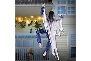 63" Halloween Climbing Zombies Decorations Outdoor, Life Size Halloween Climbing Dead Zombie...