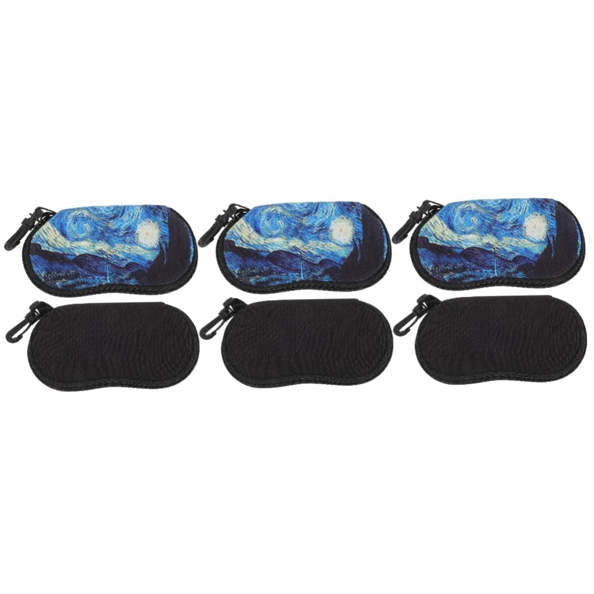 Beavorty Estuche Portátil Con Cremallera Para Gafas Organizador Polarizado Estuche De Viaje Para Gafas De Sol Estuche Rígido De Neopreno Para Mujeres Adultas