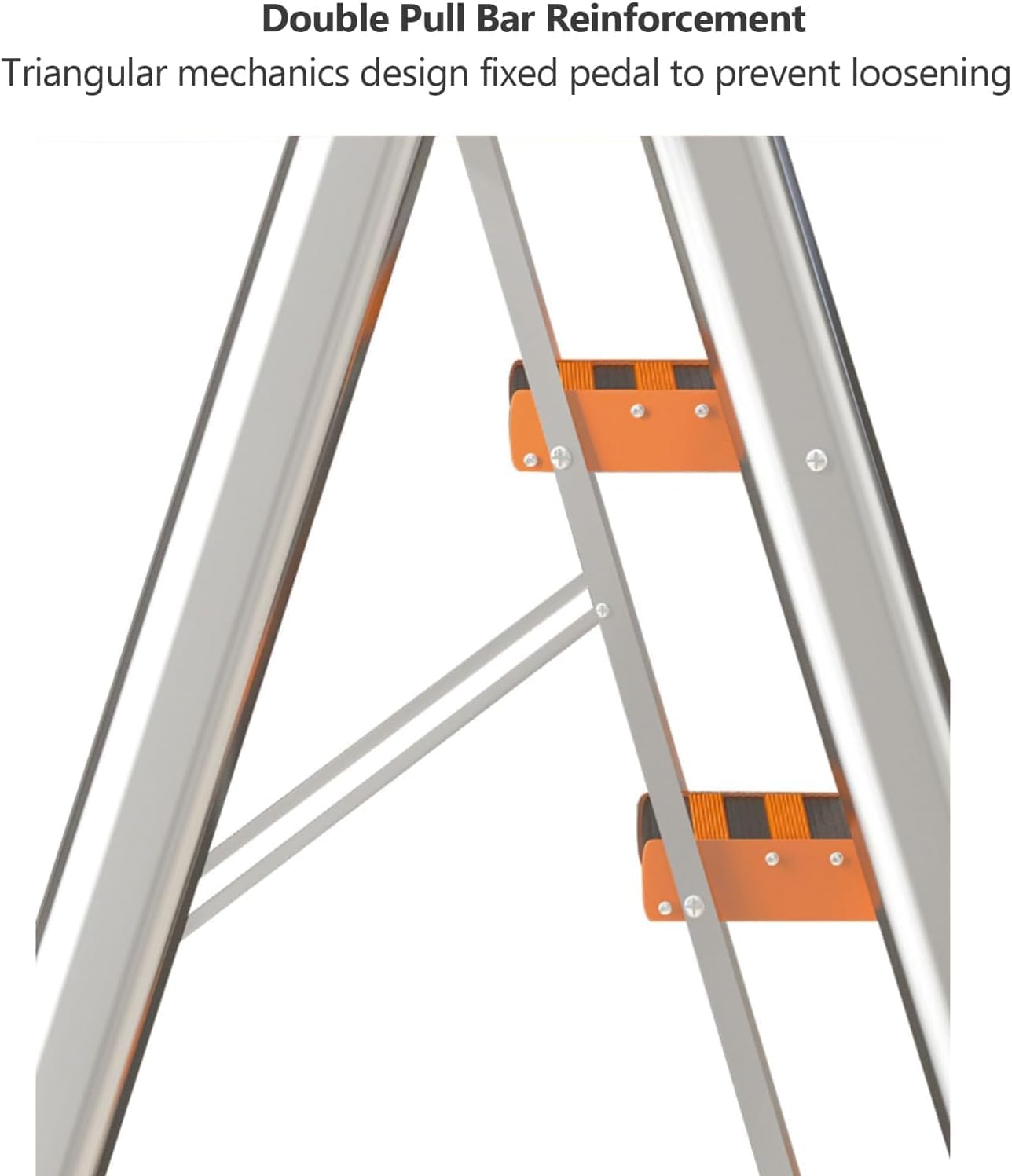 New Ladders Step Ladders 4 Step Ladder Lightweight Aluminum Alloy Step Ladder with Storage Rack and Utility Handle 330lb Folding Ladder Save Space