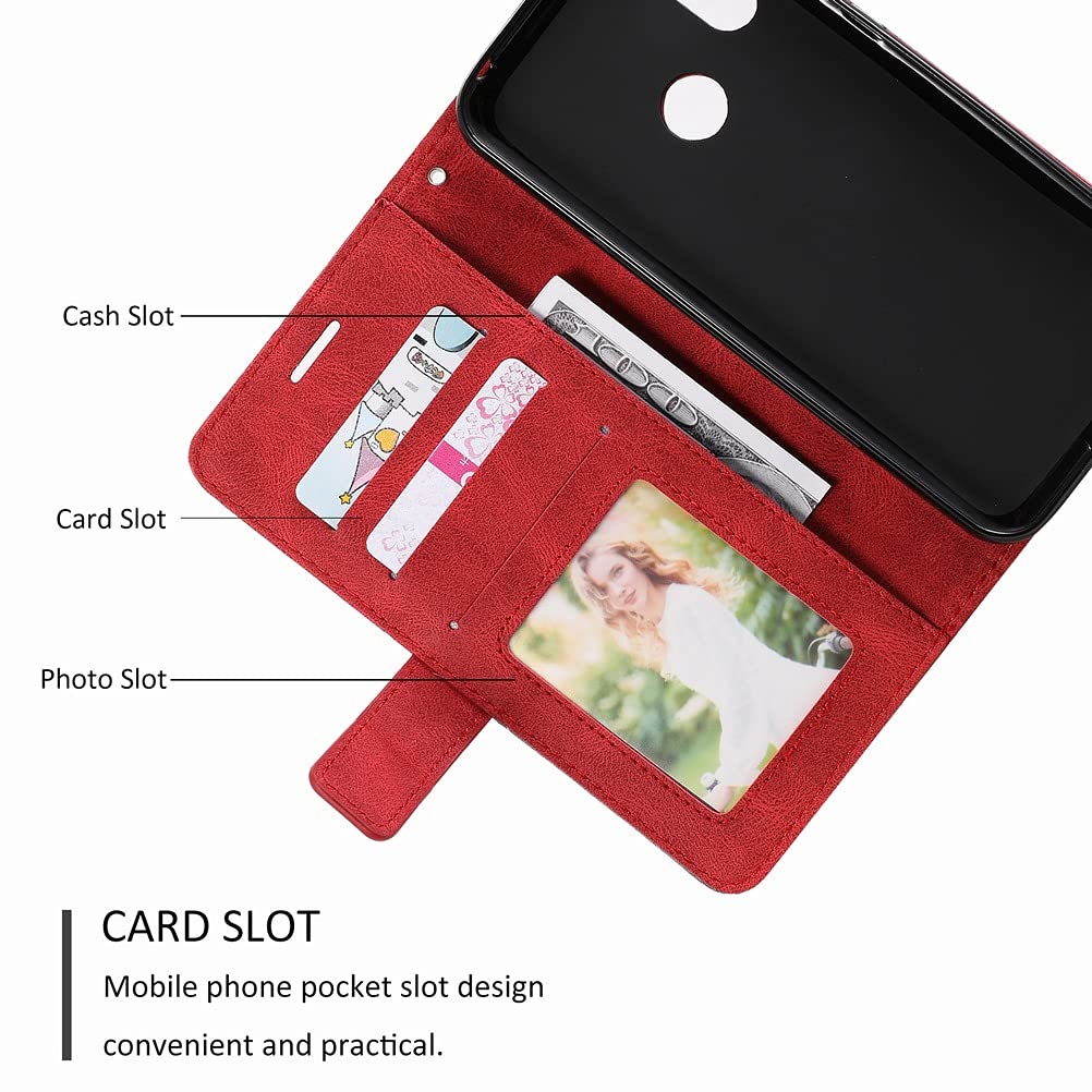 For Motorola Moto E6s Phone Case Wallet Flip PU Leather Stand Card Holder Cover - View #6