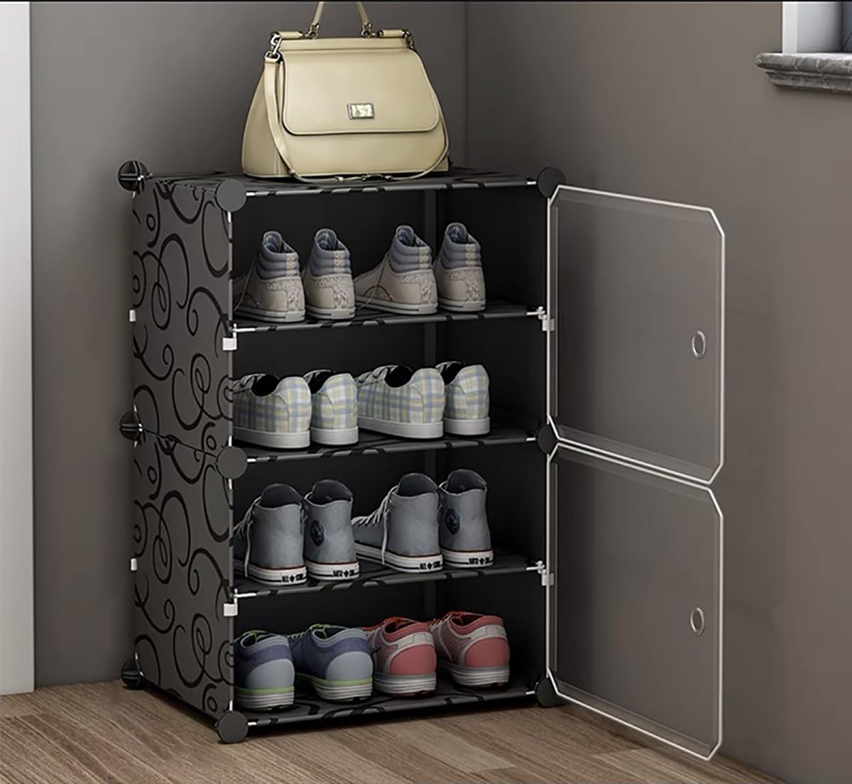See full amazon price history chart for HOOBRO Shoe Rack DIY Portable Shoe Rack Organizer/Multi-Purpose Shelf Storage Cabinet Stand Expandable for Heels, Boots, Slippers Plastic and Folding Shoe Rack (4Shelf2door) HOOBRO Shoe Rack DIY Portable Shoe Rack Organizer/Multi-Purpose Shelf Storage Cabinet Stand Expandable for Heels, Boots, Slippers Plastic and Folding Shoe Rack (4Shelf2door) (B0D6Y5DSXF) Amazon Price History, Amazon Price Tracker