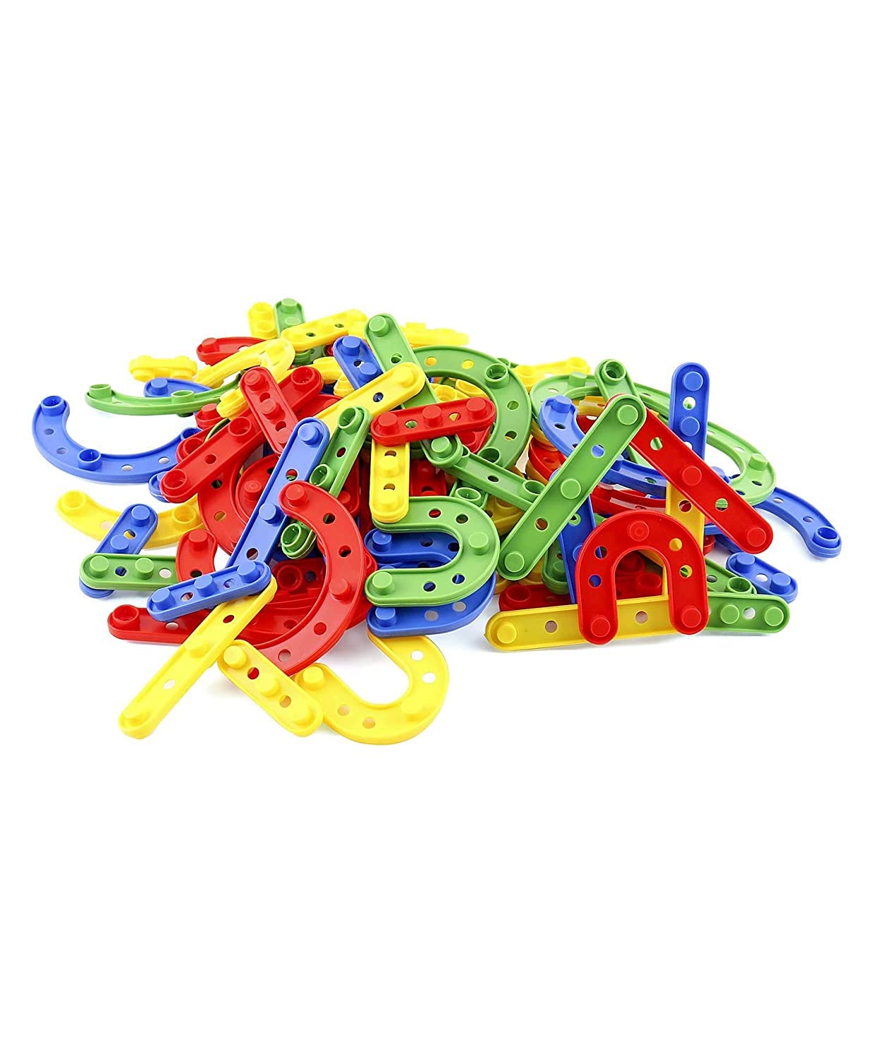 Leaffybezz Non-Toxic Building Blocks Set Puzzles Learning Activity Game for Kids Toys for Children Toys for 2,3,4,5 Years (Approx 100 Piece) (UC Smart Patchwork Block) 3