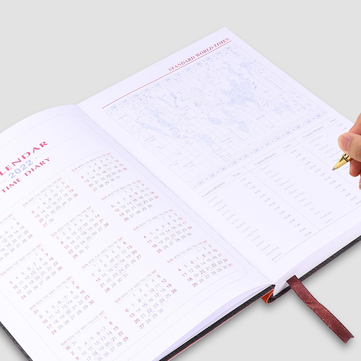 Lurrose 3 Pz materiale scolastico calendario dell'ufficio Taccuino dell'agenda settimanale agenda giornaliera - Notebook giornaliero cancelleria per studenti taccuini diario a5 Orange