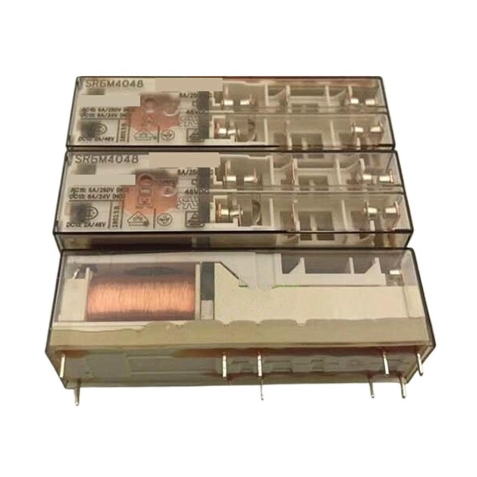 Relais 48VDC SR6M4048 6A boitier isolant haute temperature
