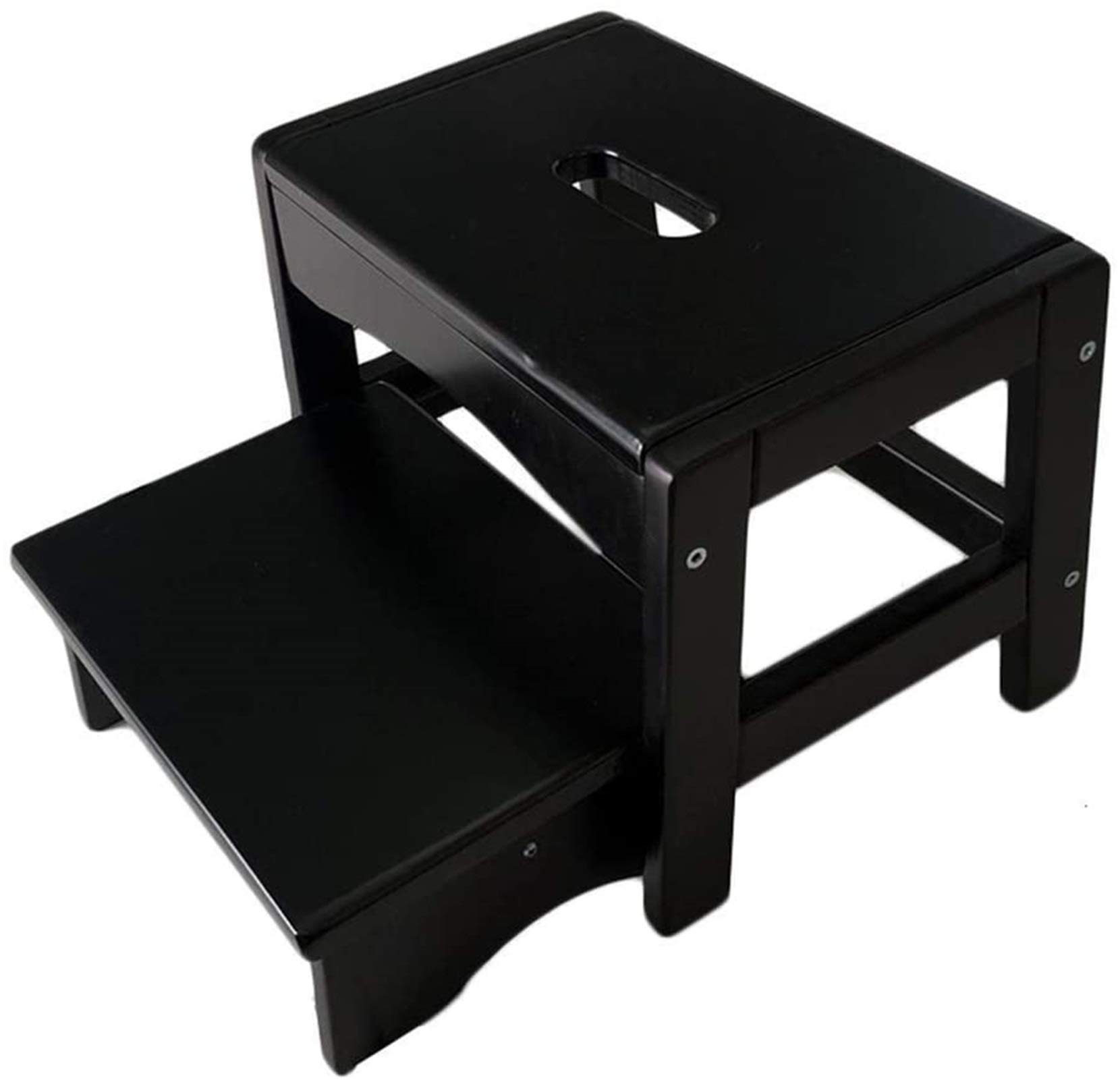 Tabouret échelle portable en bois parfait comme banc de chaussure chic pour entrée