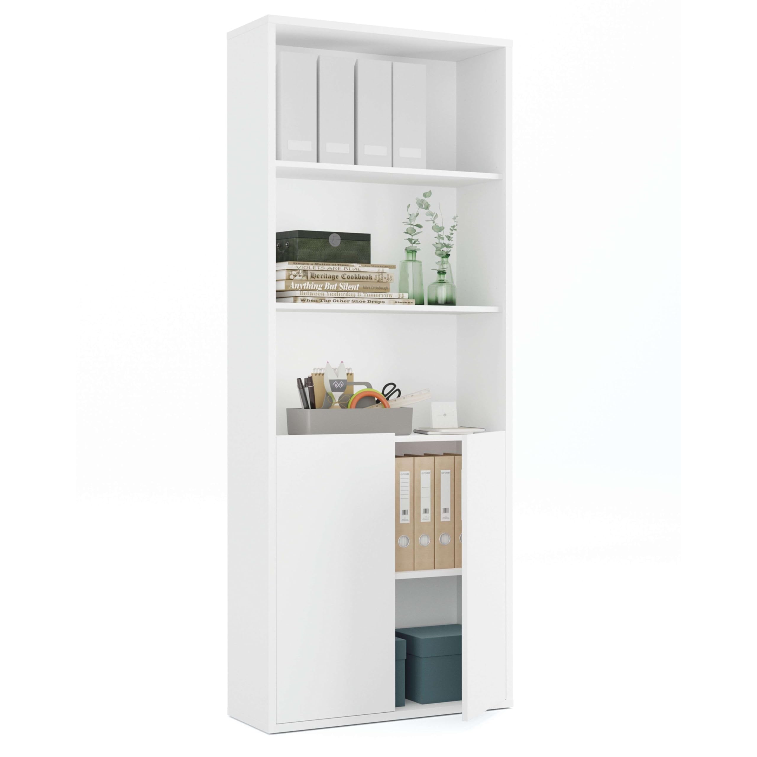 Miroytengo Pack Muebles Despacho Scaled Estilo Moderno Color Blanco