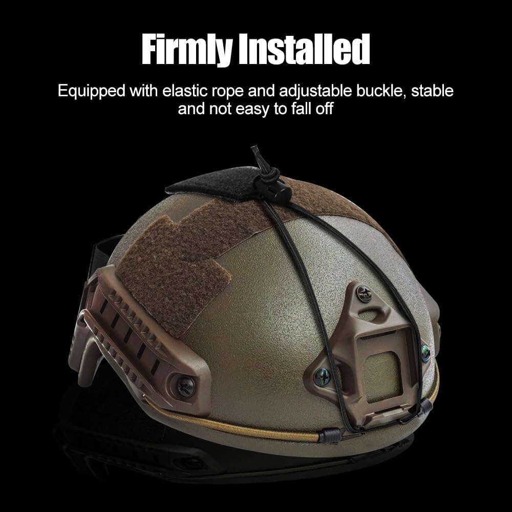 Borsa per Peso Casco, Custodia per Batteria NVG per Casco Tattica, Sacchetto Contrappeso per Caschi da Softair con Gancio e Passante per Sistema di Ritenzione da Batteria PVS31