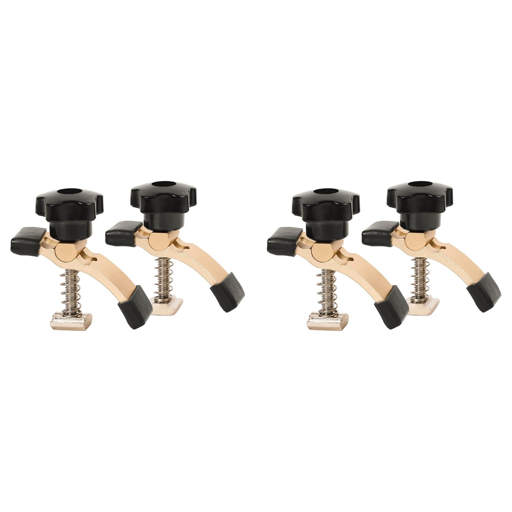 Jnchdghwa Photo Color 4Pcs Mini Hold Down Clamp Kit, Cnc Router Clamp For Woodworking And Metalworking, With 3018 Cnc Router Machine