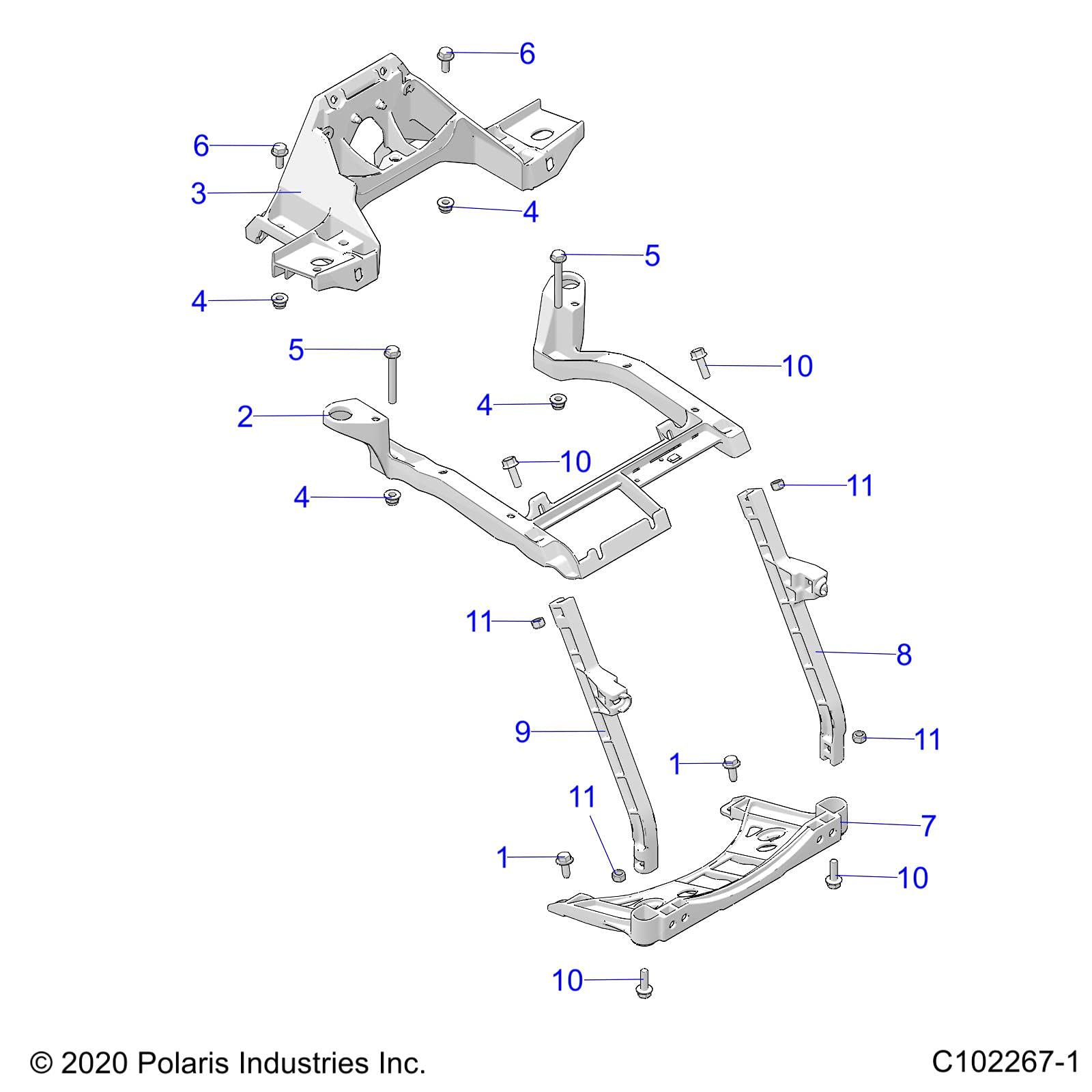 Amazon.com: Polaris ATV Support-Rack,CAST, Genuine OEM Part 