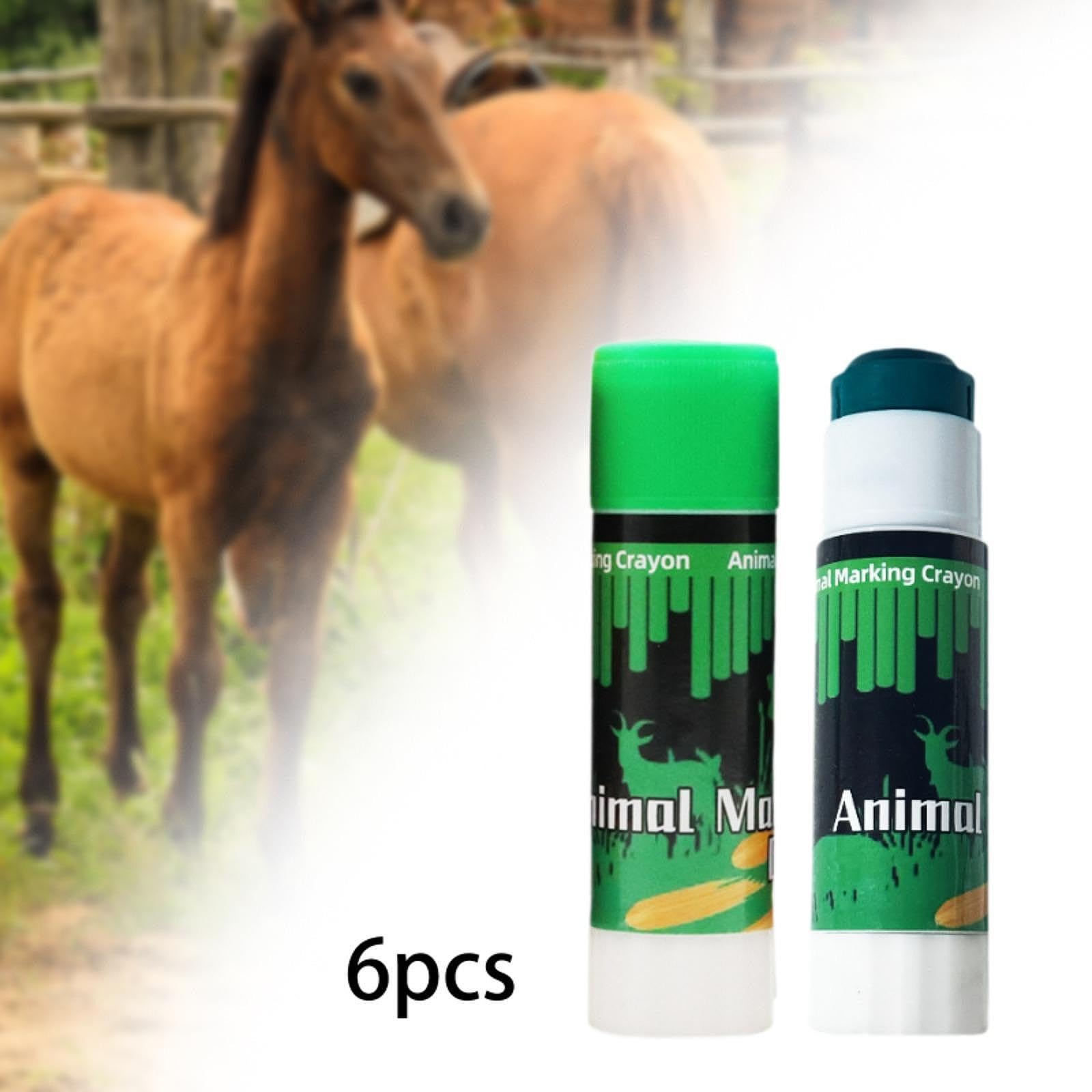 12 Pezzi Pennarello Marcatore Bestiame per Identificazione Animali Gesso da Fattoria Penna Marcatura Orecchio Segno Nitido su Pelo Bagnato O, Verde 12 Pezzi