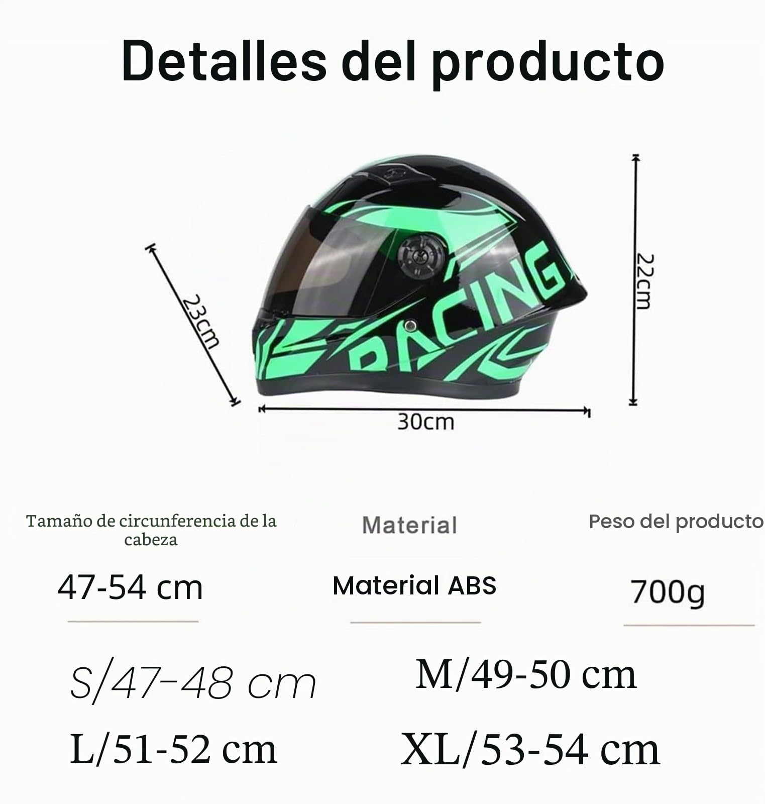 Casco Integral De Motocross Para Niños, Casco De Scooter Con Visera Solar, Cascos De Moto Para Niños, Casco De Seguridad Para Niños De 4 A 10 Años C,S/(47~58cm)