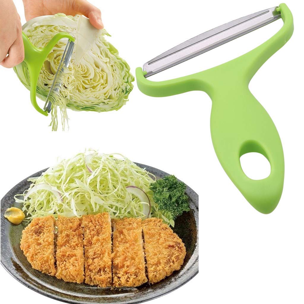 Reluen Vegetable,Potato and fruit peeler cabbage cutting machine shredded kitchen stainless steel peeling knife gadget shredded cabbage, a must-have tool for western restaurants