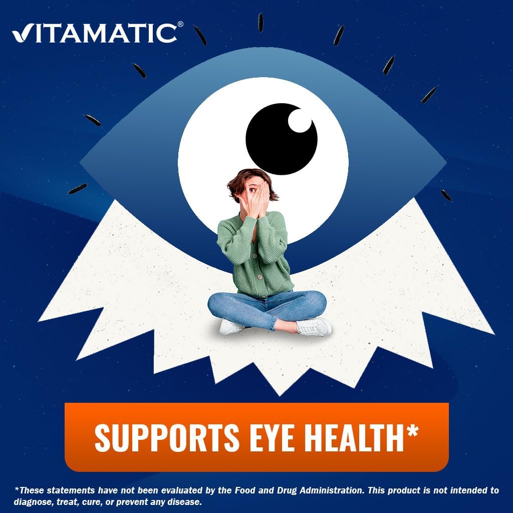 Vitamatic Lutein 40mg with Zeaxanthin 10mg, Eye Health Support Supplement, 240 Softgels - Image 4
