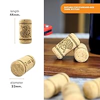 Vista 3 de FastRack Bag of 1000, #9 Straight Wine Corks for Wine Bottles 15/16" x 1-3/4" Beige Bottle Stoppers Replacement Corks for Bottles – Reliable