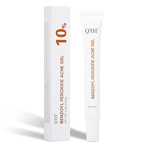 QTH Gel 10% de medicación del acné del peróxido de benzoilo para el tratamiento de aclaración del acné de la espalda y del acné a tope, gel de