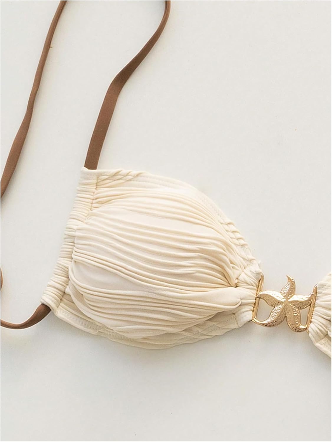 Verdusa Women's 2 Piece Textured String Bikini Set Tie Back High Cut Swimsuit Bathing Suit - Image 3