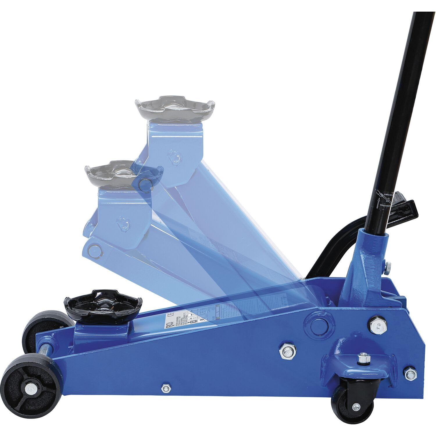 Kraftwelle 5T XL - Cric idraulico per auto, 90 mm - 550 mm, altezza di