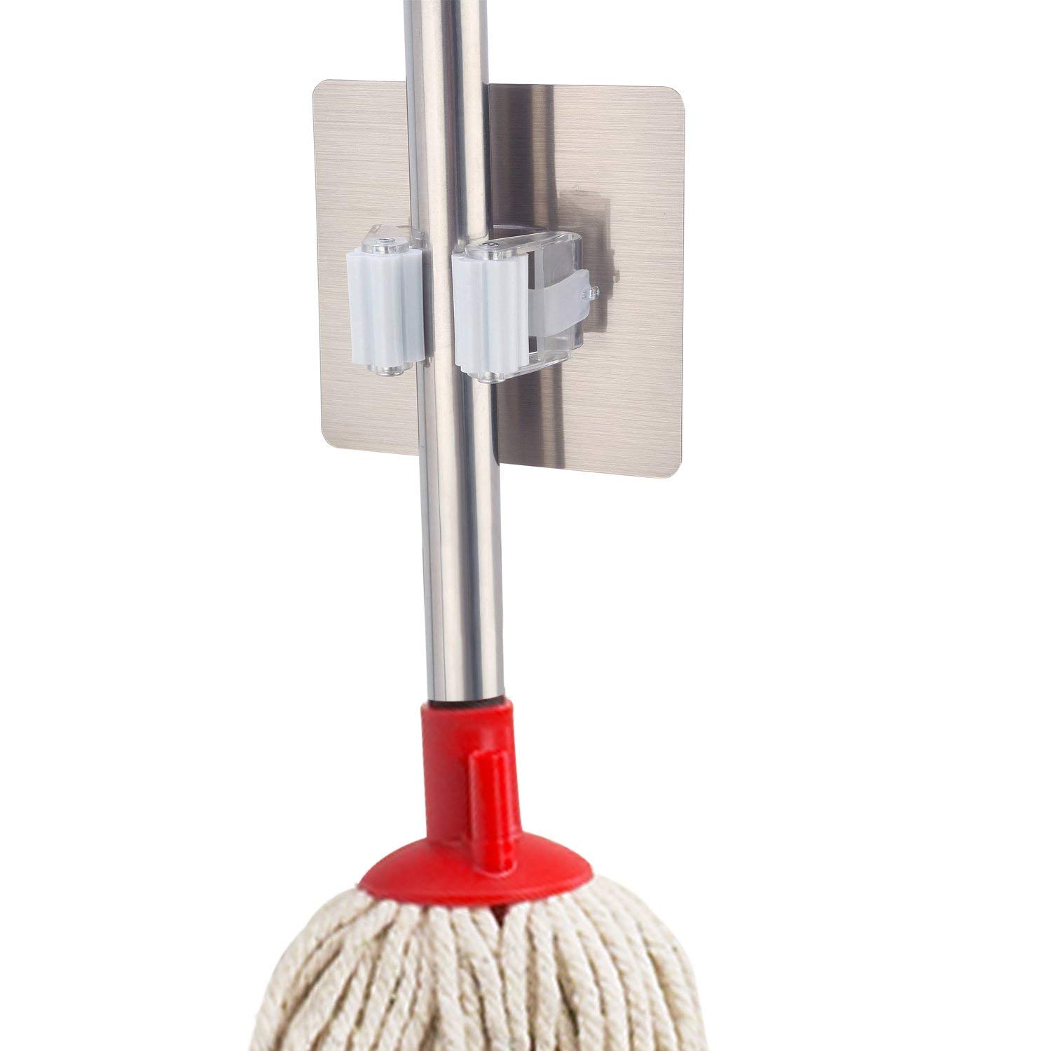 Maharsh Magic Sticker Series Self Adhesive Multifunction Wall Mounted Mop Broom Holder for Your Home, Kitchen and Wardrobe (White) (B07T8JRWYN) Amazon Price History, Amazon Price Tracker