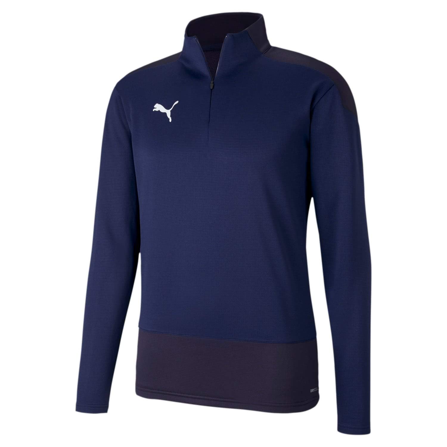 PUMA Team Goal 23 Training 1/4 Zip Knitted Sweater - Peacoat/PUMA New Navy, Small