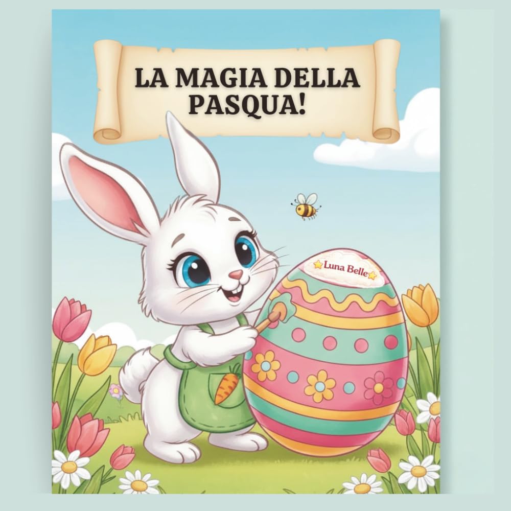 La Magia della Pasqua!: Libro da Colorare per Bambini. 30+ Disegni di Coniglietti, Uova e Fiori Primaverili