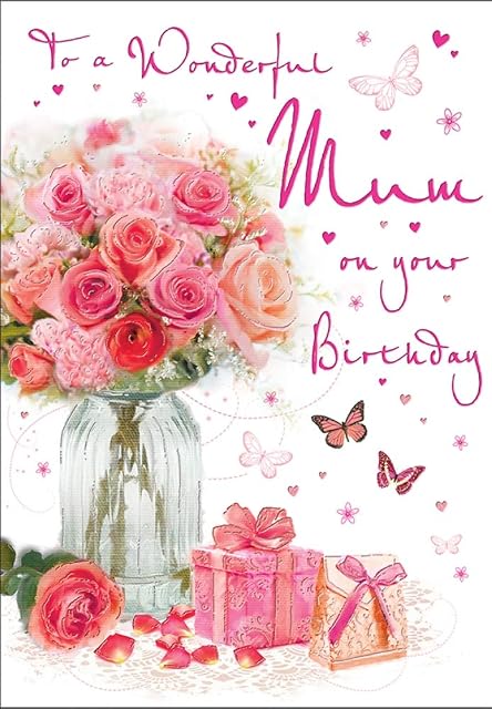 Regal Publishing Birthday Card Mum - 9 x 6 inches