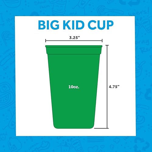 Miniatura 3 de Re-Play Vasos abiertos para niños pequeños, 10 onzas, reutilizables y apilables, aptos para lavavajillas y microondas, fabricados en Estados Unidos,