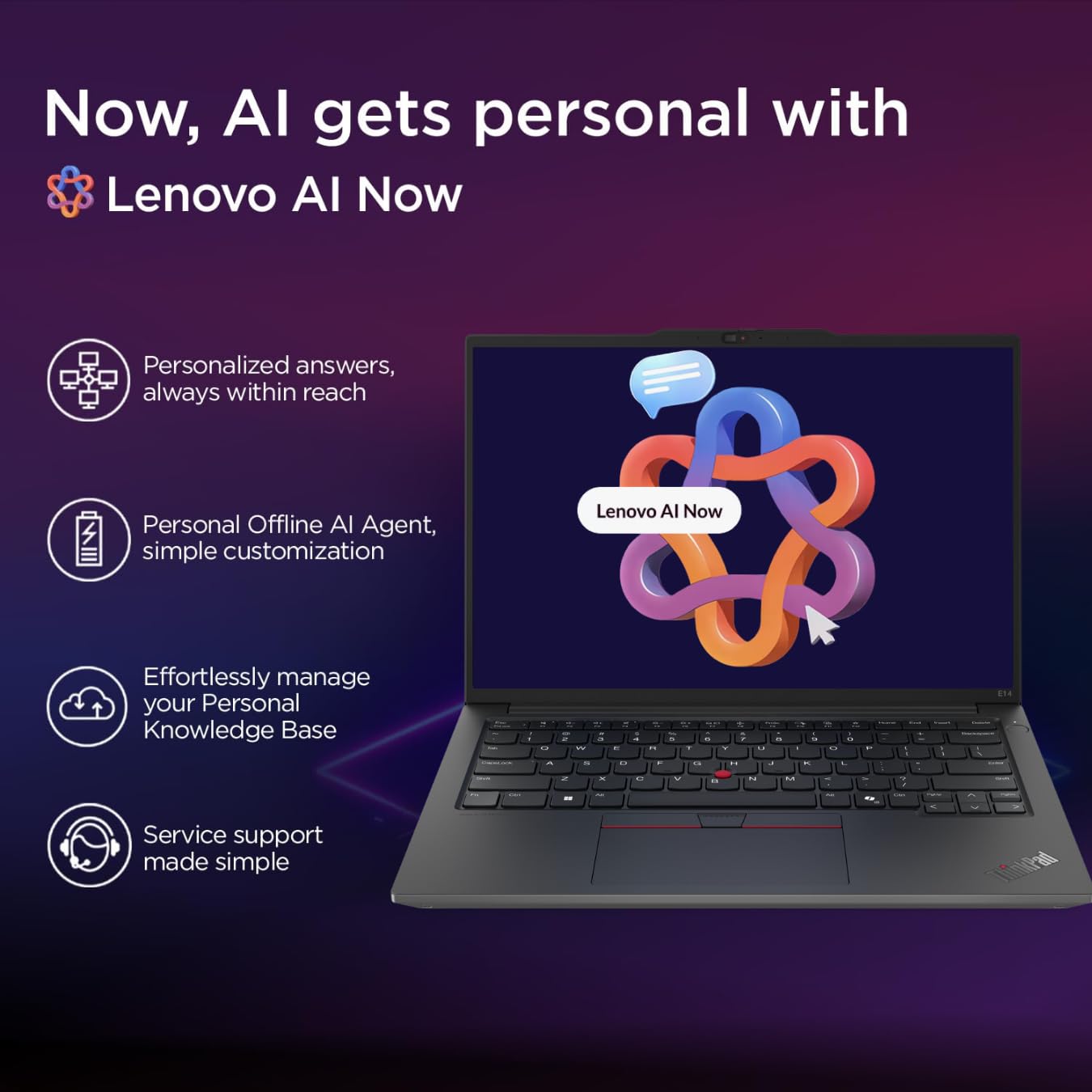 Lenovo ThinkPad E14 AI PC Intel Core Ultra 5 125U | Copilot Key