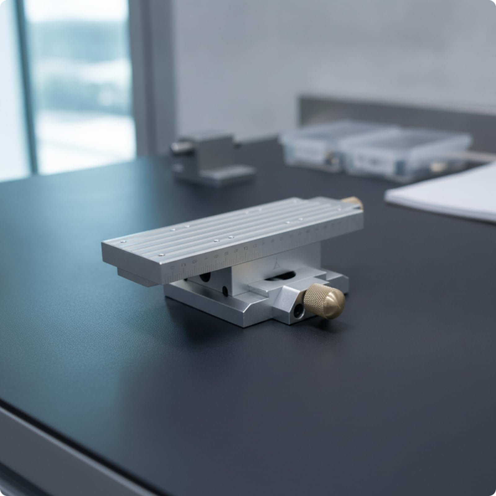 Harilla Manuelle Linearschiene Kreuzschlitten Schiebetisch Positioniertisch mit Aluminiumlegierung Plan Gefräster Oberfläche Und Mehrlochbefestigung Präzise