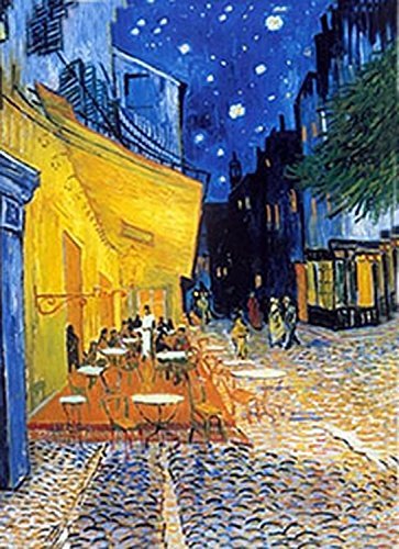 Van Gogh - 3D Lenticular Postcard Greeting Card - Cafe Terrace at Night (1888)