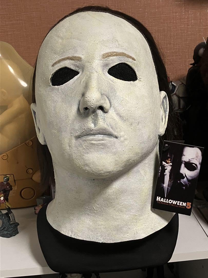 映画 ハロウィン 5 マイケル マイヤーズ レプリカ マスク　プロップ Amazon.co.jp: 映画 HALLOWEEN 5 ハロウィン5 マイケル