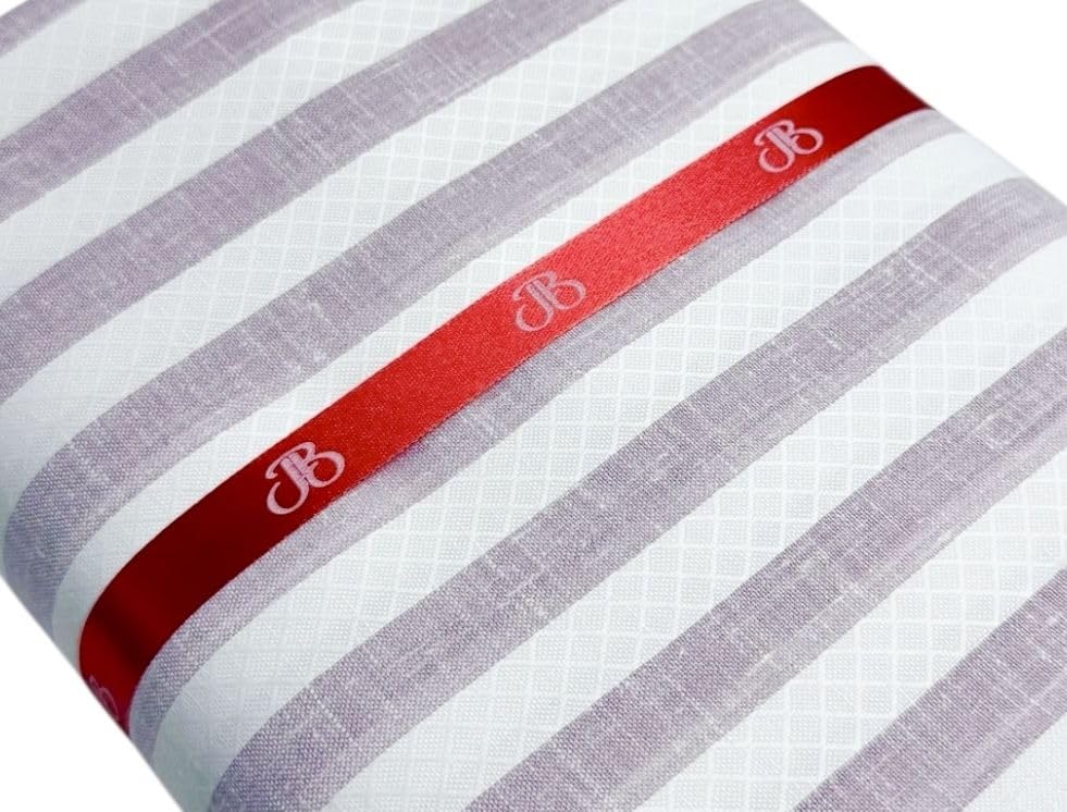 Image of JHABAK'S Unstitched Striped Shirt Fabric for Men - Cotton Linen Blend Lining Material - Shirt and Kurta Piece Cloth