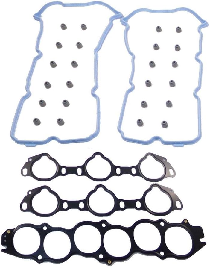 DNJ FGS6046 Full Gasket Set for 2003-2008 Infiniti, Nissan 350Z, FX35, G35 3.5L V6 24V DOHC 3498cc