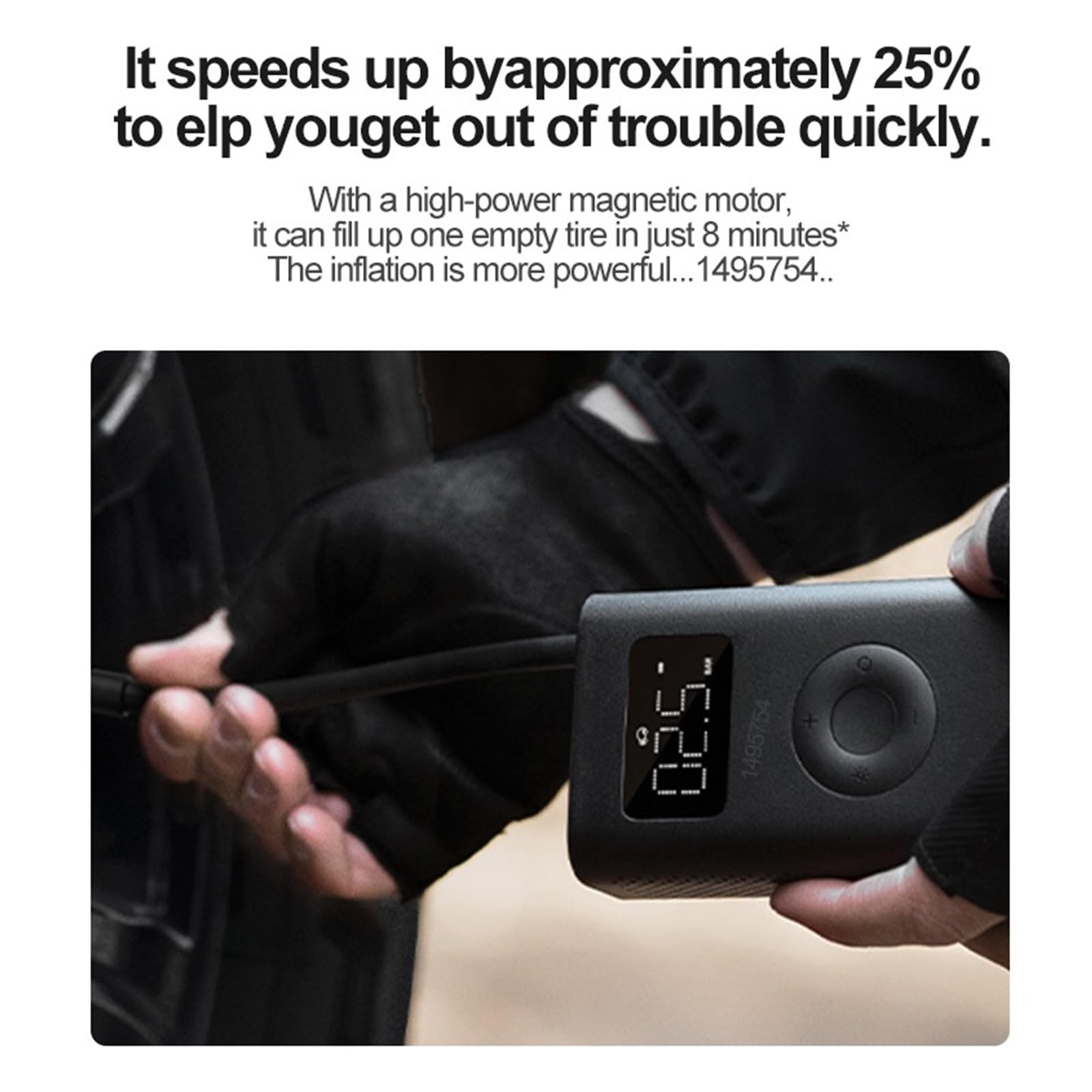Mini Przenośna Elektryczna Pompa Powietrza 150PSI Kompresor Inflator Typu C LED Multitool Do Samochodu Rapid Inflator