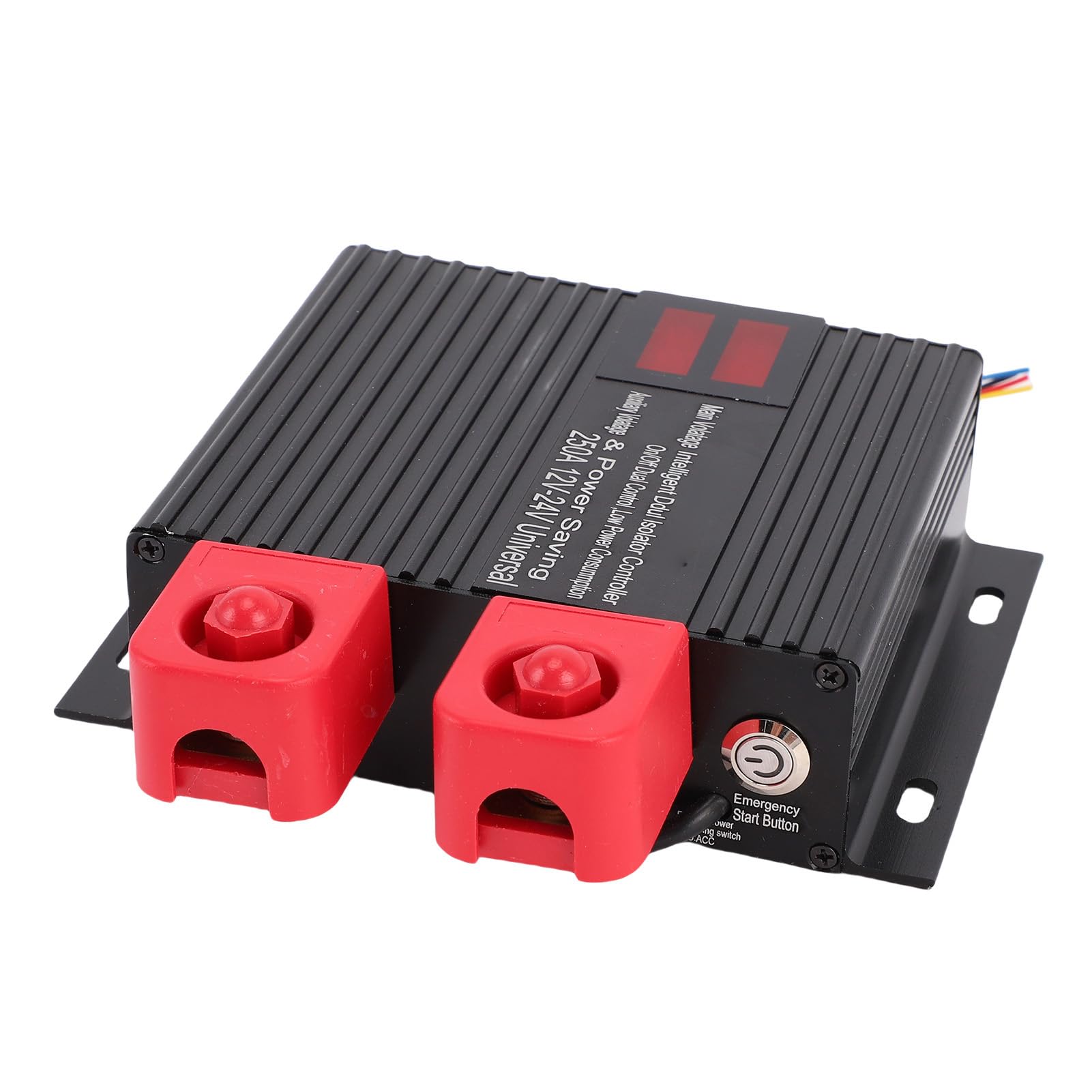 Aislador Inteligente de Doble Batería, Potente relé para Barco, Coche, RV, UTV, Voltaje Universal, Aleación de Aluminio de 12V y 24V (250A)