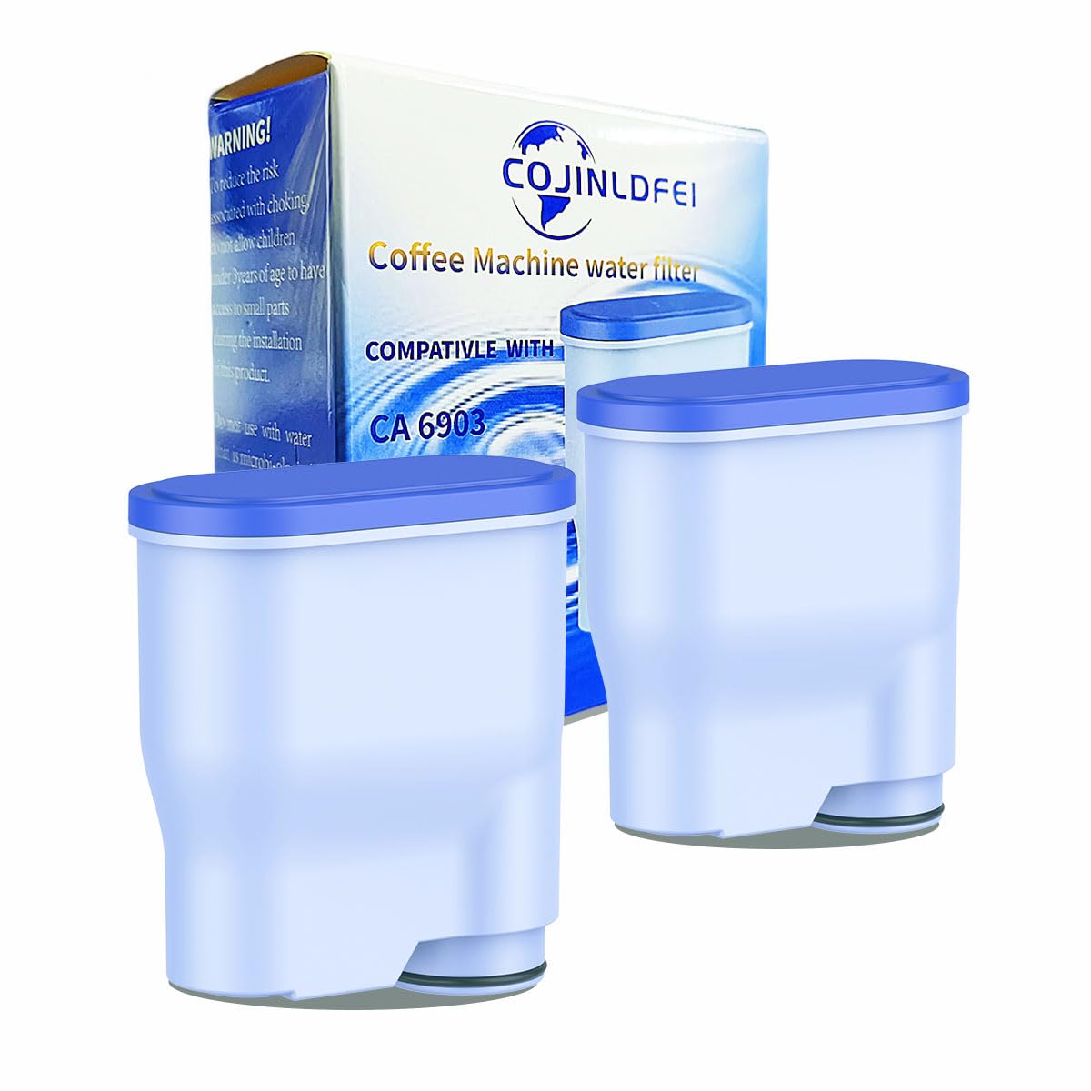 Espresso Coffee Machine Filters Compatible with Philips AquaClean Filter 3200/4300/1200/5400-CA6903/10/00/01/22/47 (2 Pack)