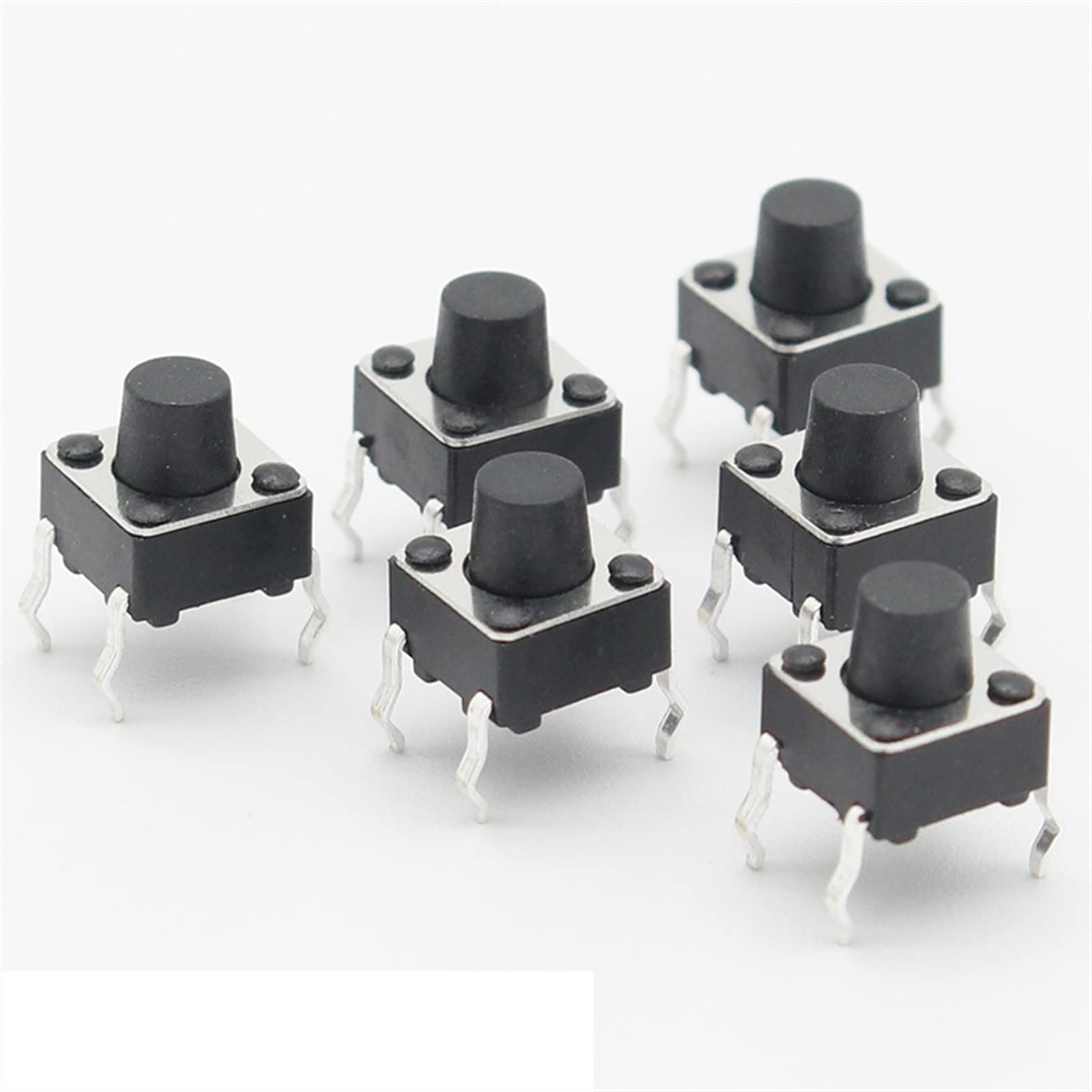 JFQOWCMP Micro Switch 50pcs/lot 6x6x6.3MM 4PIN G89 Tactile Tact Push Button Micro Switch Direct Plug-in Self-Reset DIP Top Copper