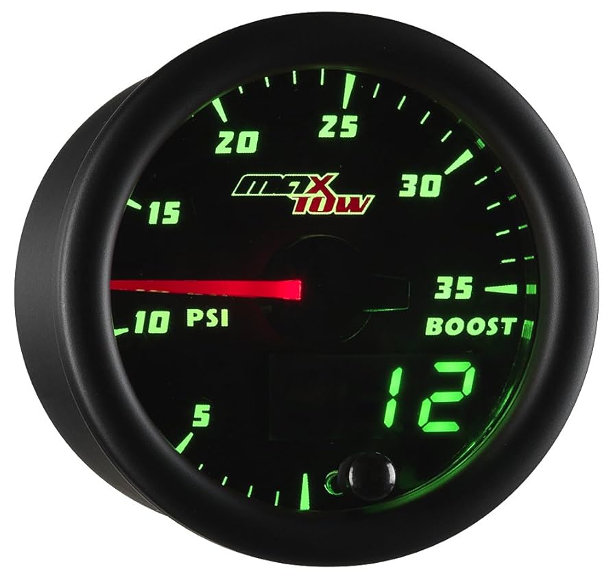 Amazon.com: MaxTow Double Vision 35 PSI Turbo Boost Gauge